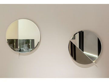 ZERO - Round wall-mounted metal mirror by Turri - view 3