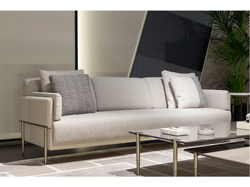 ZERO - Fabric and leather sofa by Turri - view 3