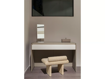 ZERO - Low upholstered fabric stool by Turri - view 3