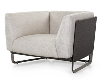 MILANO - Armchair with armrests by Turri - view 2
