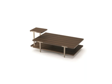 DOMUS - Low rectangular wooden coffee table by Turri - view 3