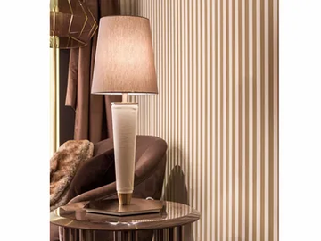 NOIR - Leather table lamp by Turri - view 2