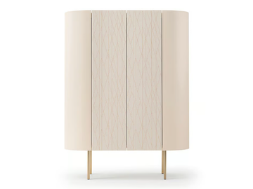 ROMA - Wooden highboard with doors by Turri - view 2