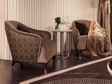 JOLLY - Club lobby chair with armrests by Turri - view 2