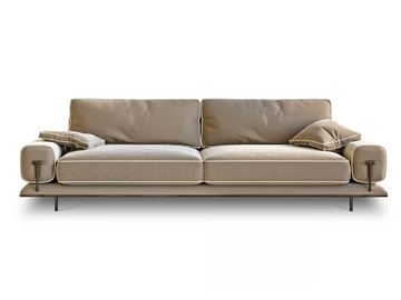 BLUES - Leather sofa by Turri - view 2