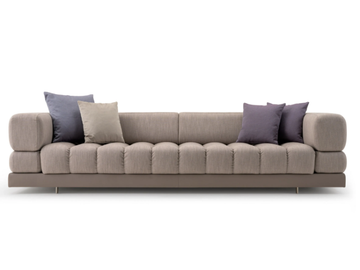 DOMUS - 3 seater fabric sofa by Turri - view 2