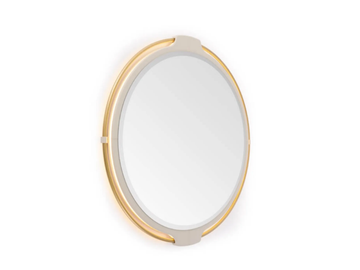 VINE - Round wall-mounted mirror with integrated lighting by Turri - view 2