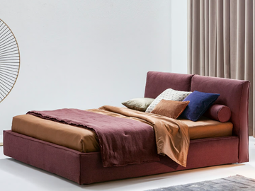 ADA - Double bed with upholstered headboard by Twils - view 3