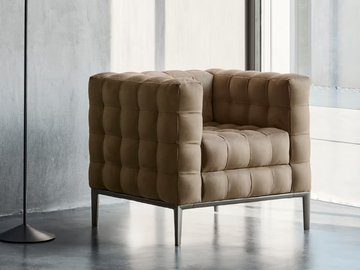 CHOCOLAT - Fabric armchair with armrests by Twils - view 2