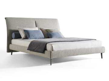 SAIL - Double bed with upholstered headboard by Twils - view 2
