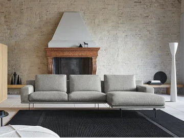 ETAN - Sectional fabric sofa with chaise longue by Twils - view 2