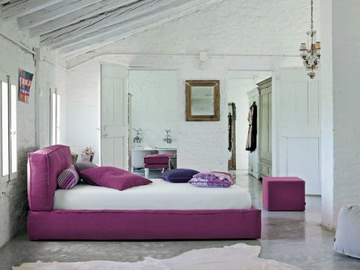 ACADEMY PIUMA - Single bed with upholstered headboard by Twils - view 2