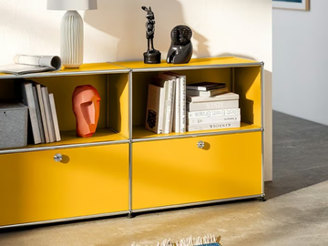 USM HALLER - Modular metal sideboard with flap doors by USM - view 2