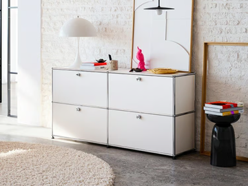 USM HALLER - Modular steel sideboard with flap doors by USM - view 2