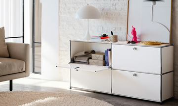 USM HALLER - Modular steel sideboard with flap doors by USM - view 3
