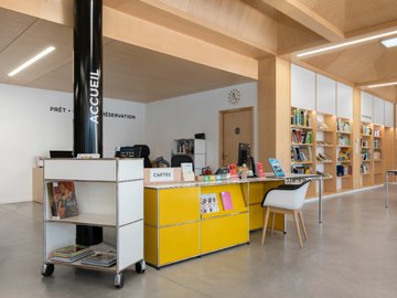 USM HALLER STORAGE FOR PAY DESKS - Modern storage system for pay desks by USM - view 2