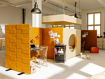 USM PRIVACY PANELS - Sound absorbing polyester office screen by USM - view 2