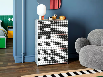 ZIGZAG - Modular metal highboard with flap doors by USM - view 2