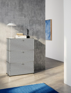 ZIGZAG - Modular metal highboard with flap doors by USM - view 3