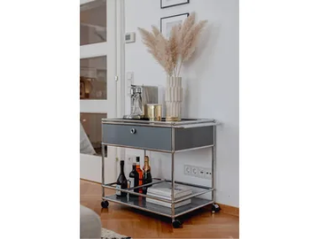 USM HALLER SERVING CART - Metal trolley by USM - view 2