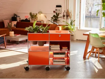 WORLD OF PLANTS FOR USM HALLER - Metal trolley by USM - view 2