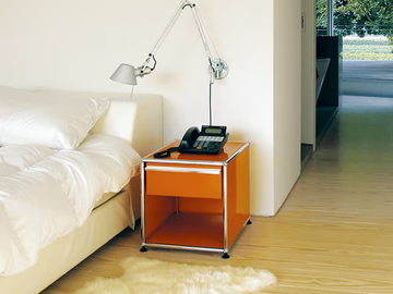 USM HALLER NIGHTSTAND - Bedside table with drawer by USM - view 3