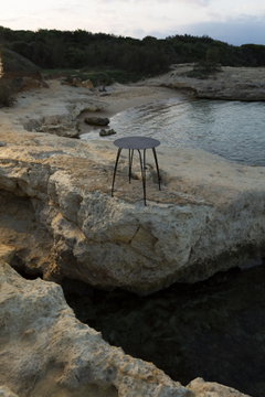 ARIETE - Round iron garden side table by Unopiù - view 3