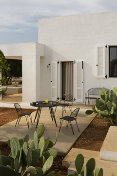 ARIETE - Round iron garden table by Unopiù - view 3