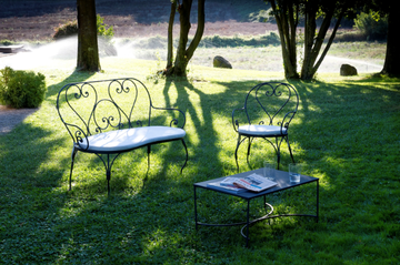 AURORA - 2 seater iron garden sofa by Unopiù - view 3
