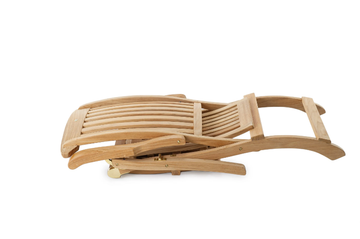 CHELSEA - Folding teak deck chair with armrests with footrest by Unopiù - view 3