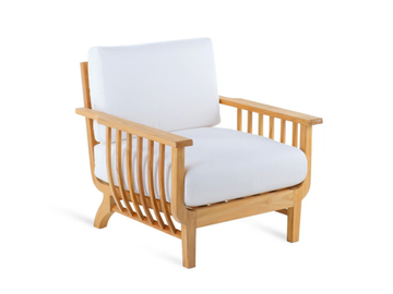 CHELSEA - Garden armchair in teak and acrylic fabric by Unopiù - view 2