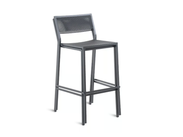 CONRAD - High iron stool with back by Unopiù - view 3