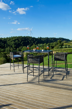 LUCE - Rectangular aluminium high table by Unopiù - view 3