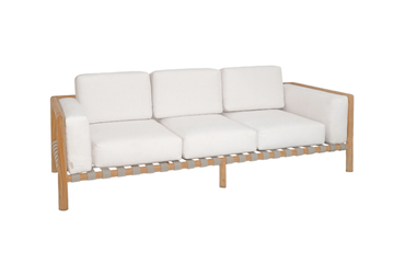 PEVERO - 3 seater fabric garden sofa with removable cover by Unopiù - view 3