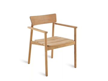PEVERO - Garden teak easy chair with armrests by Unopiù - view 2