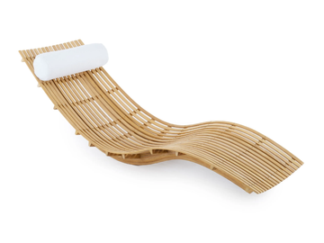 SWING - Stackable teak sun lounger by Unopiù - view 3