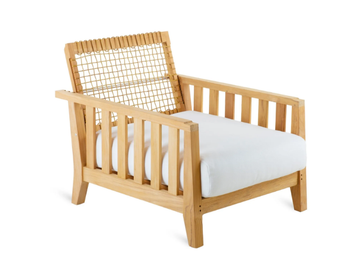SYNTHESIS - Teak garden armchair with armrests by Unopiù - view 2