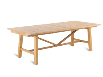 SYNTHESIS - Extending rectangular teak table by Unopiù - view 2