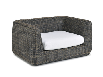 AGORÀ - WaProLace® garden armchair with armrests by Unopiù - view 2