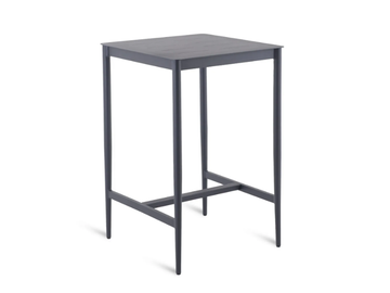 LUCE - Square aluminium high table by Unopiù - view 2