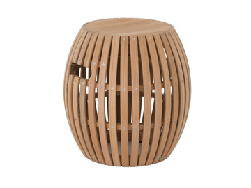 SWING - Low teak garden stool by Unopiù - view 2