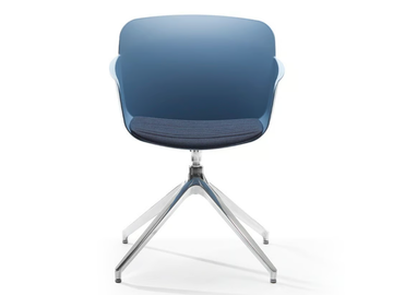 LIBERA ARMCHAIR - Swivel trestle-based polypropylene chair with armrests by VAGHI - view 2