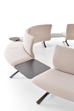 TRIANGLE - Sectional curved fabric sofa by VAGHI - view 3