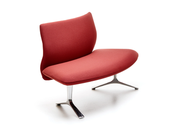 MEWA - Modular fabric bench seating with back by VAGHI - view 2