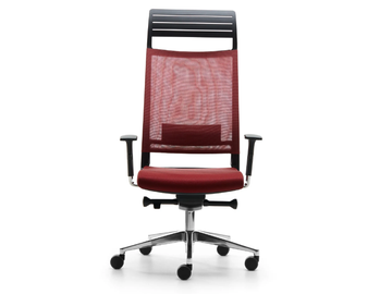 EXPO LIGHT LUSSO - Swivel mesh office chair with headrest by VAGHI - view 2