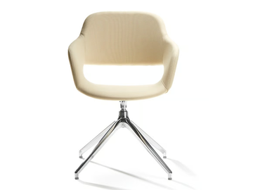 WIZARD - Chair with armrests and swivel base in aluminum by VAGHI - view 2