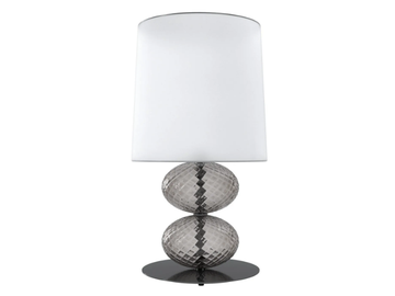 ABAT-JOUR - Blown glass table lamp with fabric lampshade by VENINI - view 3