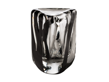 BLACK BELT TRIANGOLO - Blown glass vase by VENINI - view 3