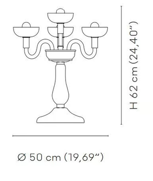CARLO SCARPA 99.37 - Handmade blown glass table lamp by VENINI - view 3