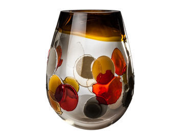 PYROS - Handmade blown glass vase by VENINI - view 2
